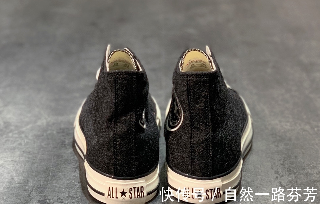 羊毛 Converse All Star 匡威系带秋冬羊毛尼龙布