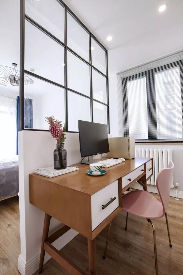 背景墙|77平简约风小户型两房改一房简洁的配色带来舒适的家