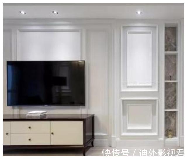 装饰|大理石电视墙又贵又俗气，选这种材料做个简单造型，好看还省钱