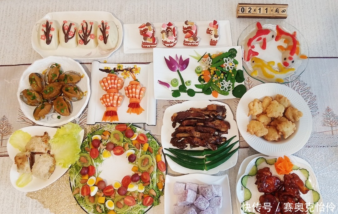 这是我见过最美的年夜菜!道道都是艺术品,美得不忍下筷子!