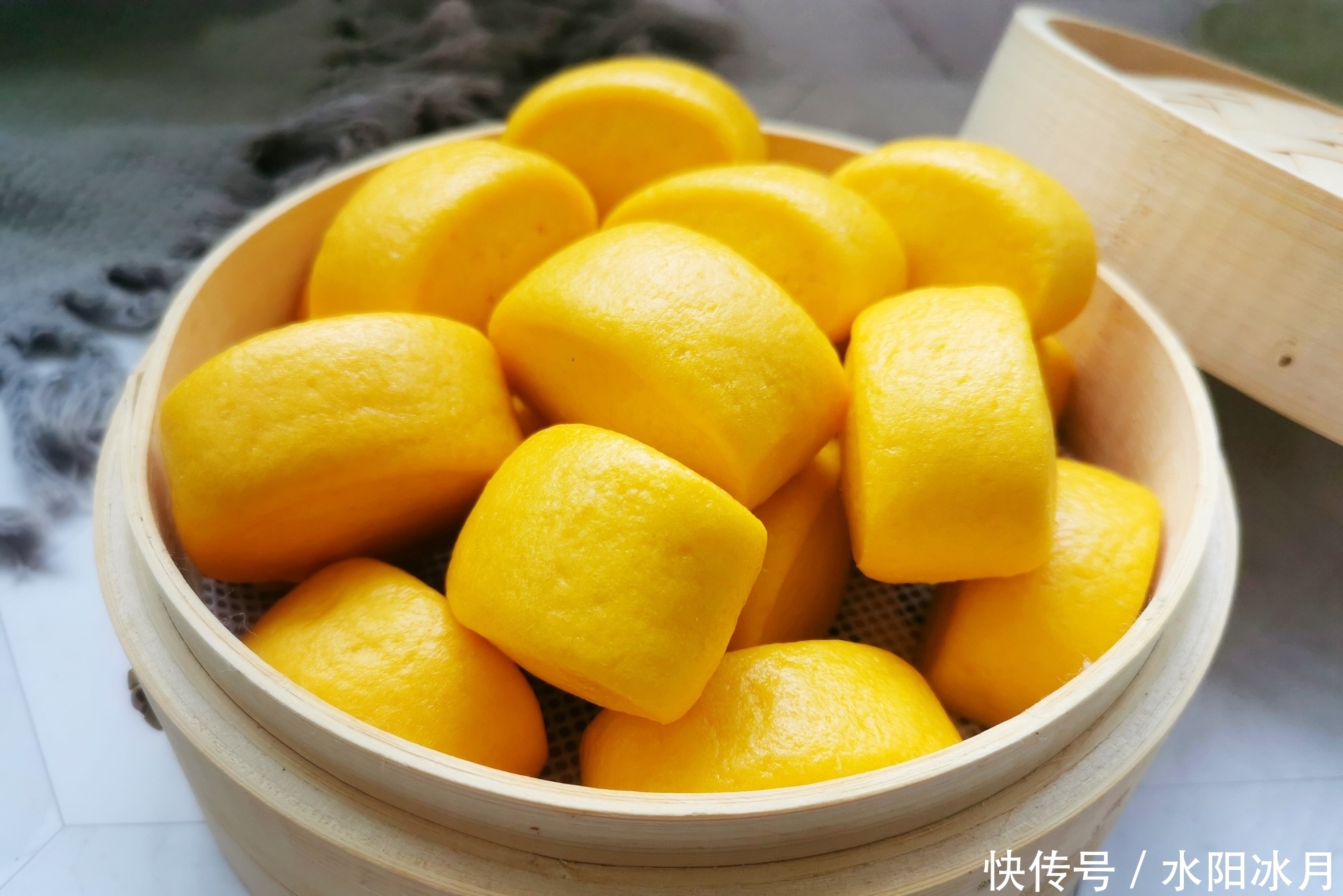 一滴水|用南瓜山药做馒头,一次发酵,不加一滴水,全程只需30分钟