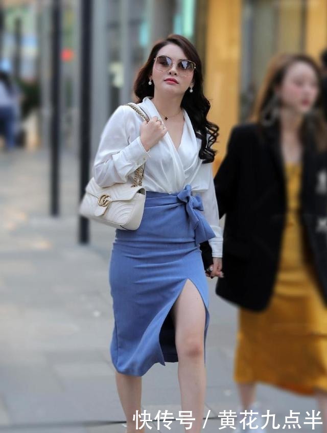 姐姐|过膝裙的时尚穿搭,尽情展现优雅含蓄的美