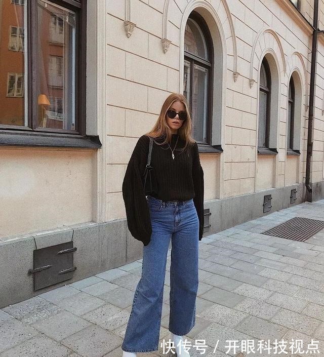阔腿裤+ 今秋流行“阔腿裤+短靴”,女人怎么穿都有范儿,出门养眼全靠它!