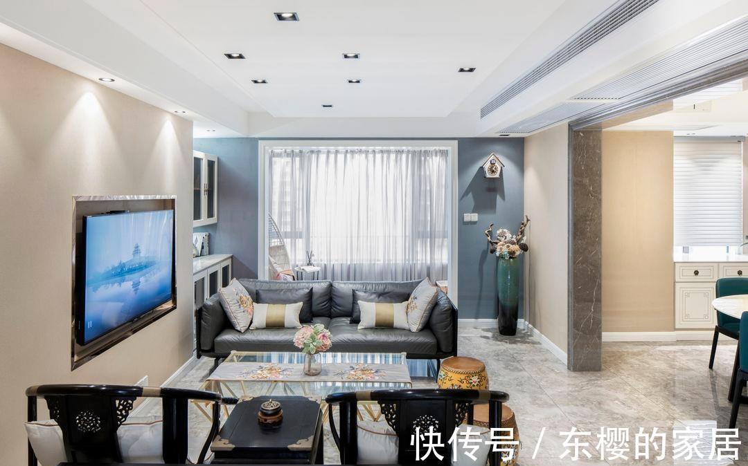 现代|现代、中式和美式的特殊结合，沉稳和调皮相融，把质感融入生活