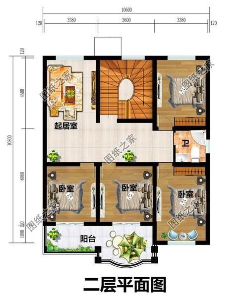 客厅|推荐三款二层自建房设计图,占地不超过120平米,依旧大气时尚