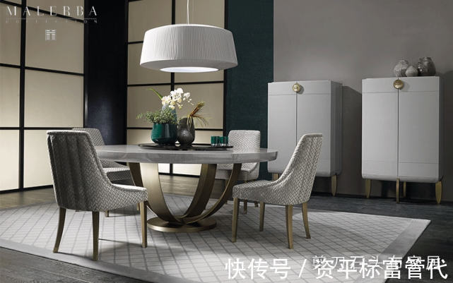鉴赏|意大利家具设计,富有东方美感的Malerba系列餐桌鉴赏