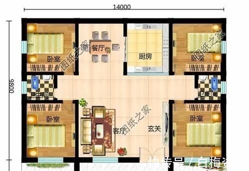 农村|5款四开间一层自建房,不大不小,要的就是住着舒服