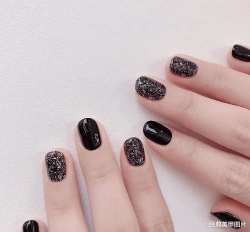 欧美酷帅风美甲,酷girl必备!