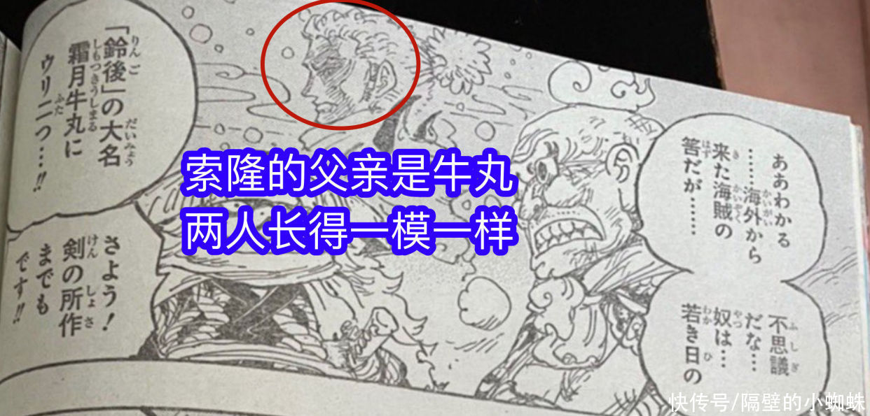 河松|海贼王1023话：索隆跟霜月牛丸长得一模一样，父子关系实锤，燃爆
