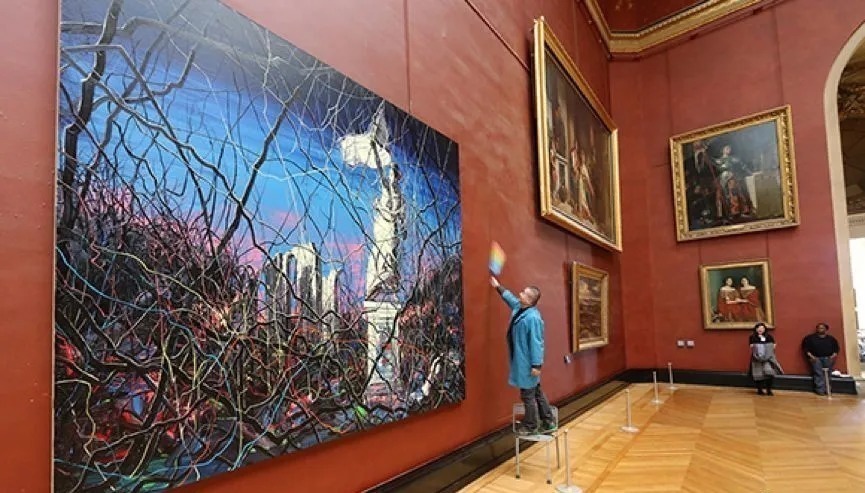 自由引导人民#他笔下画的刘德华不忍直视,丑成非洲土著,还卖1.4亿?有点厉害