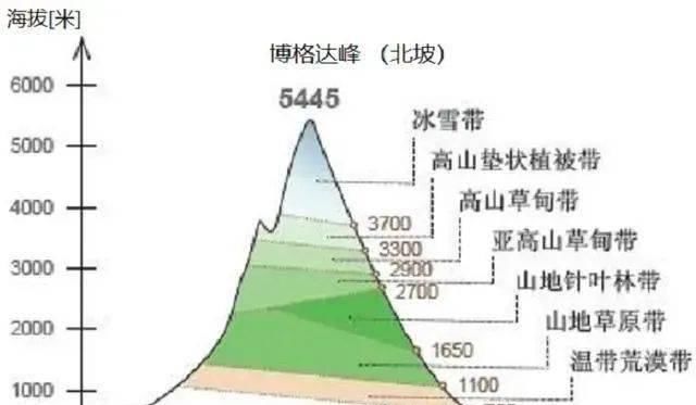 垂直|【研学地理】天山以北的世界原来是这么美！附天山自然带垂直分异规律解析！