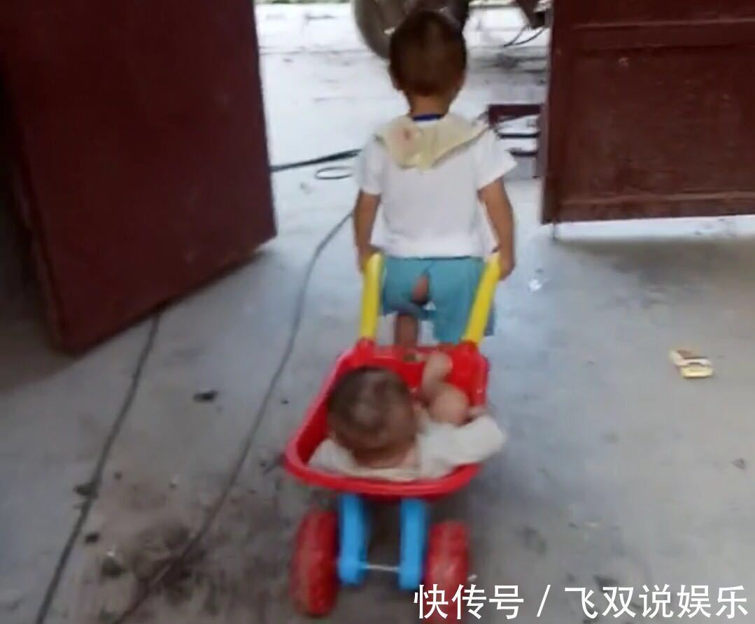 李妈妈|宝妈在厨房做事,让3岁的哥哥带弟弟玩,出来一看,乐得合不拢嘴