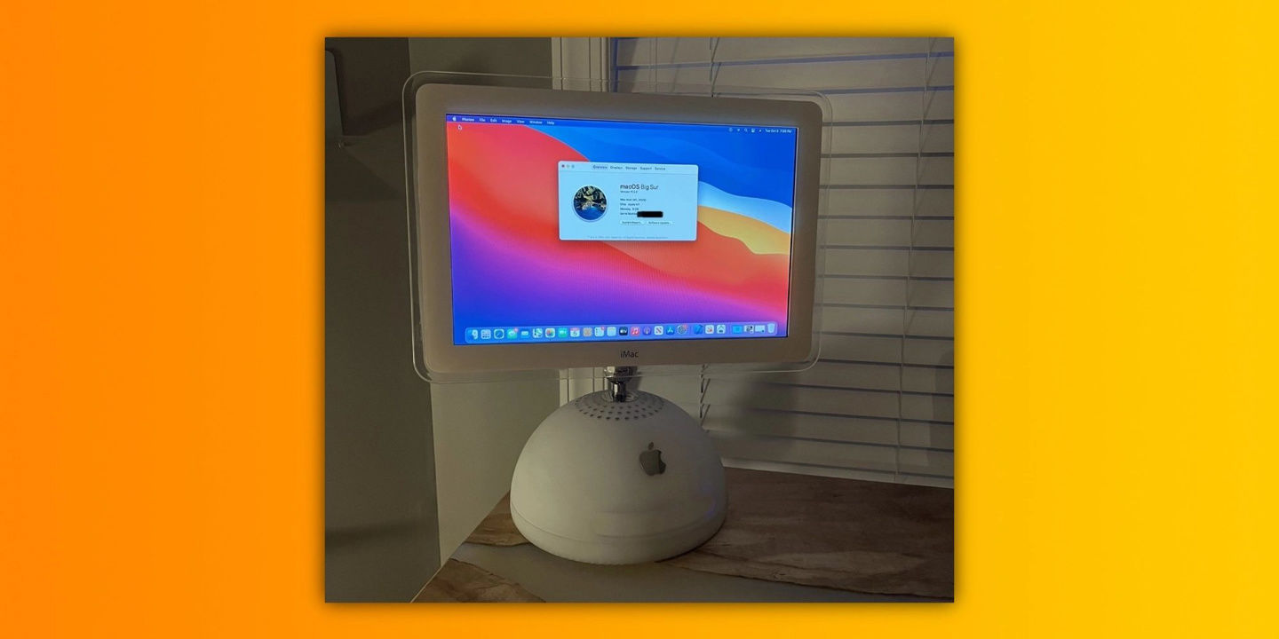 史蒂夫|苹果粉丝将iMac G4 改装成 M1 Mac