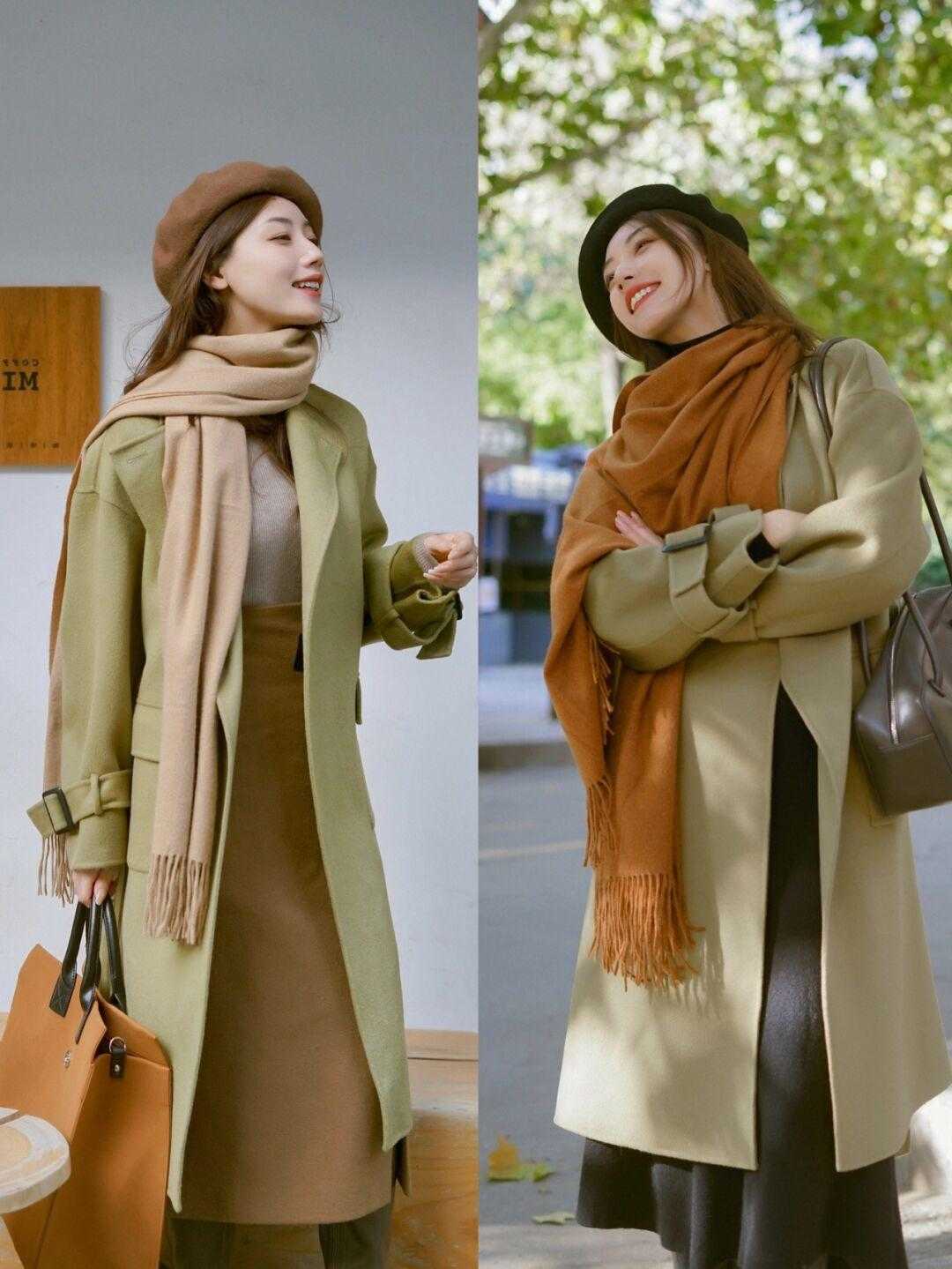 时尚博主|入冬以后火了的大衣,没想到大衣+裙子这样穿洋气,太温柔了