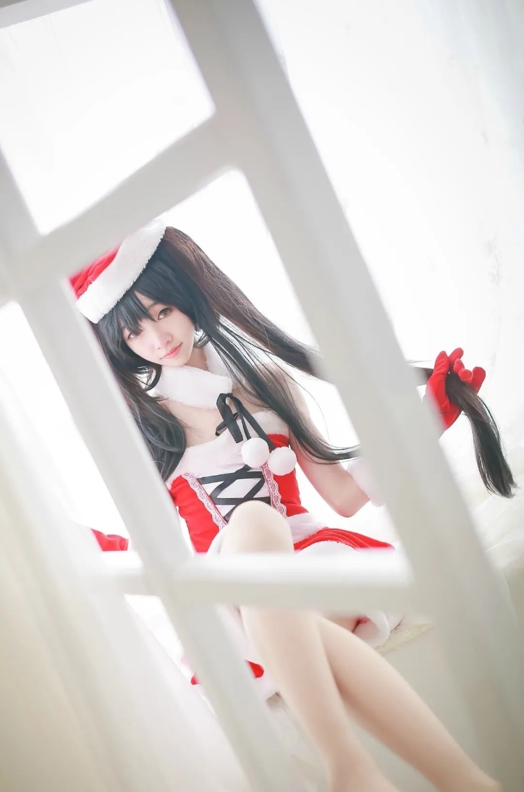 时崎狂三|cos:时崎狂三圣诞ver.cos正片@汐纸