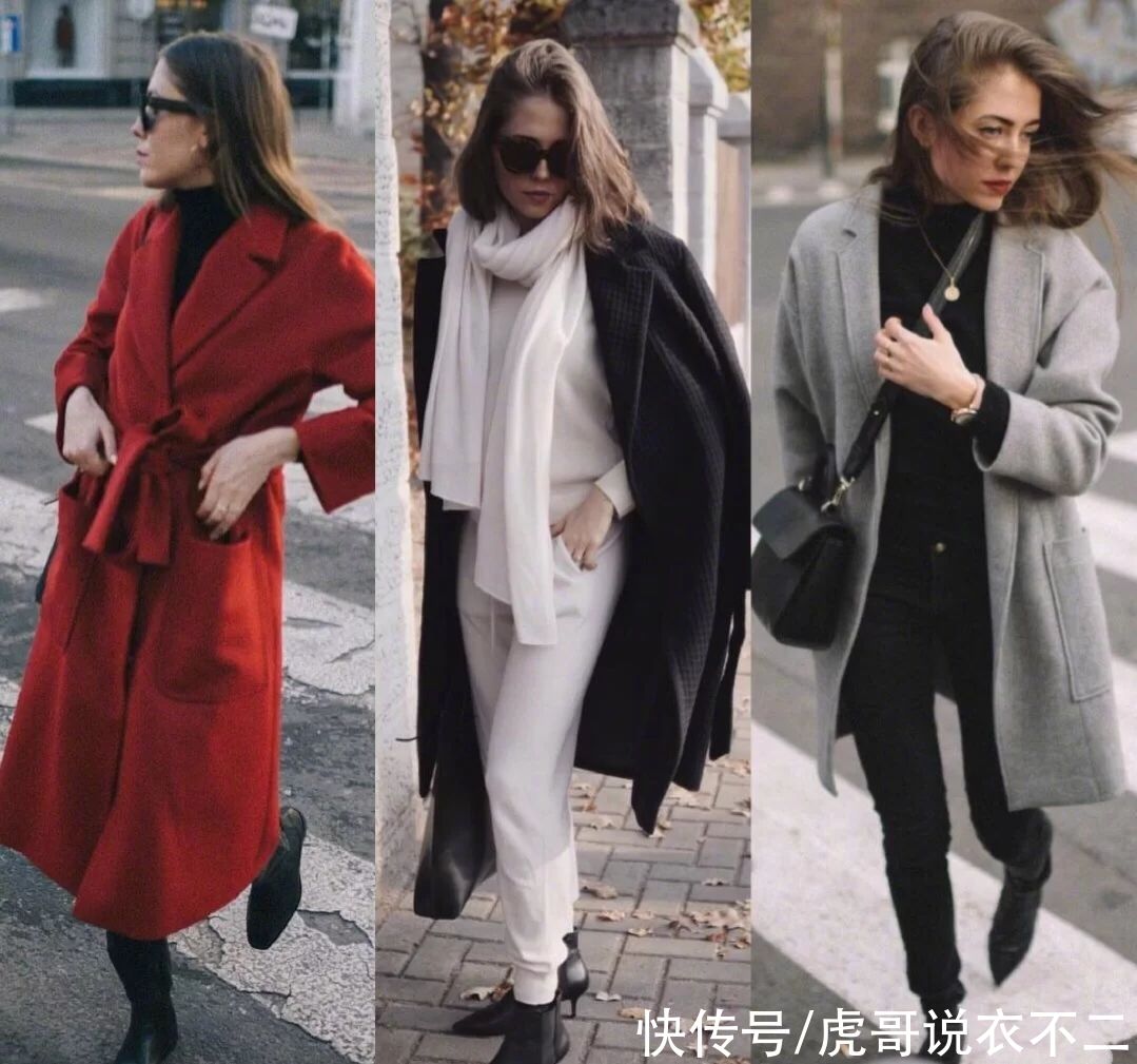 小脚裤才是大衣的神仙cp，一裤多穿超实用，基础款也能时髦优雅