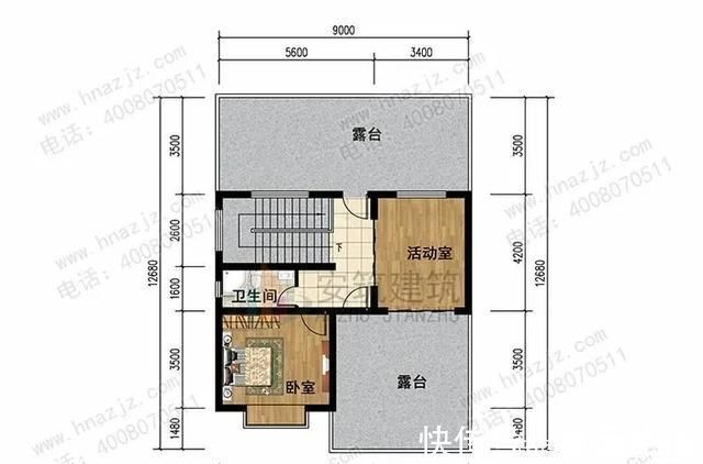 露台|三层欧式农村别墅，占地114平，多窗大露台，农村最热门的款式