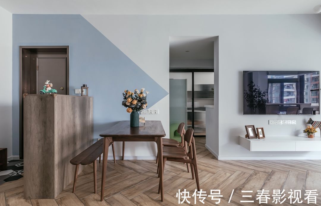 北欧风|用北欧风打造广州75㎡两居室,两人加两只猫的生活,很舒服