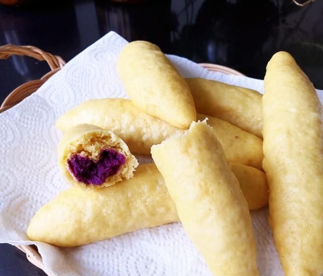 杂粮|玉米粉紫薯包,用玉米粉和紫薯做一款杂粮包,吃着非常棒