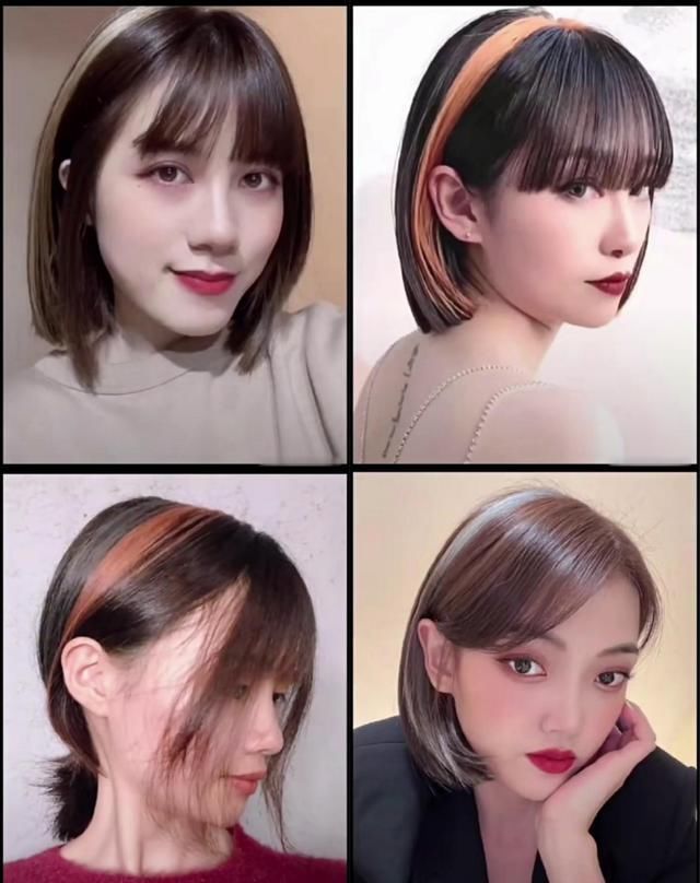 “挂耳染”过时了，最近流行的是“发带染”，时髦洋气又显脸小！