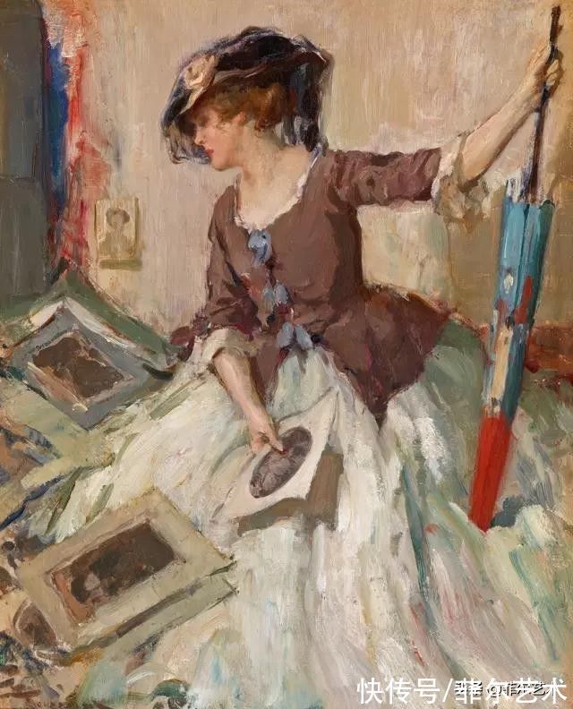 画家|和谐色调，高雅绝伦~法国画家弗尔南·图森特女性人物油画赏析