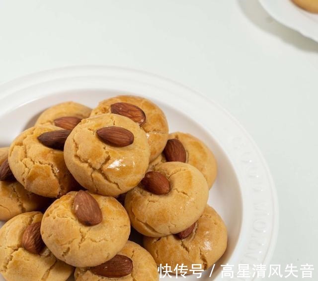 蛋液|精致点心杏仁奶酥小饼干,口感香酥,入口即化,圆圆的超可爱!