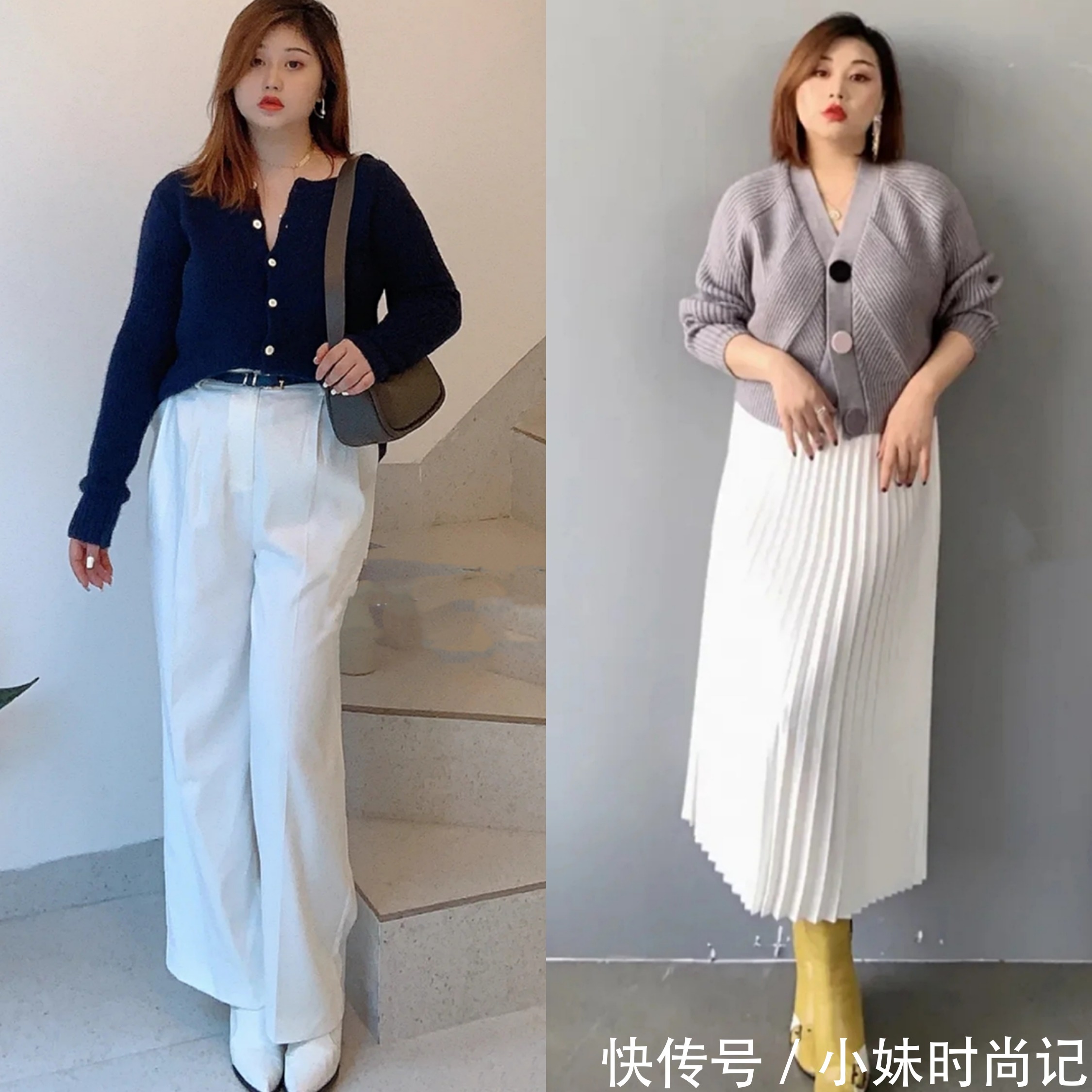 150斤胖女孩的保暖遮肉穿搭术,这气质和衣品太让人羡慕