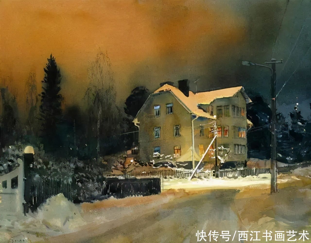 克拉科夫$这位瑞典水彩画家把海边的石头质感画得好极了