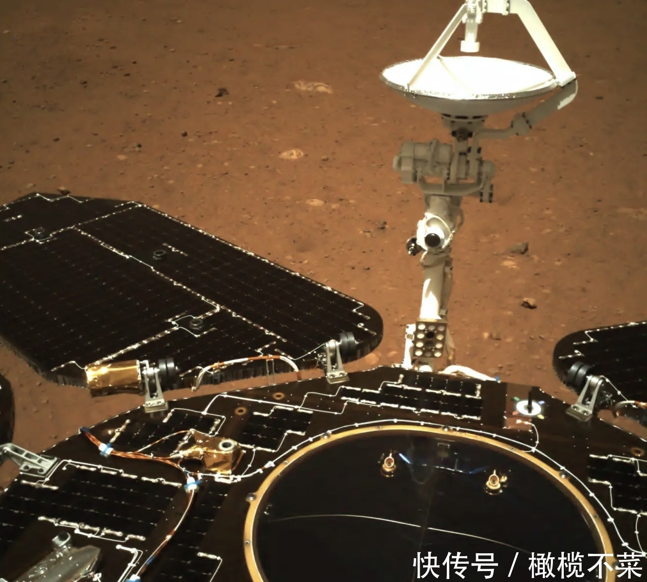 照片 祝融号传回火星照片获NASA祝贺,印度网友表示不服!