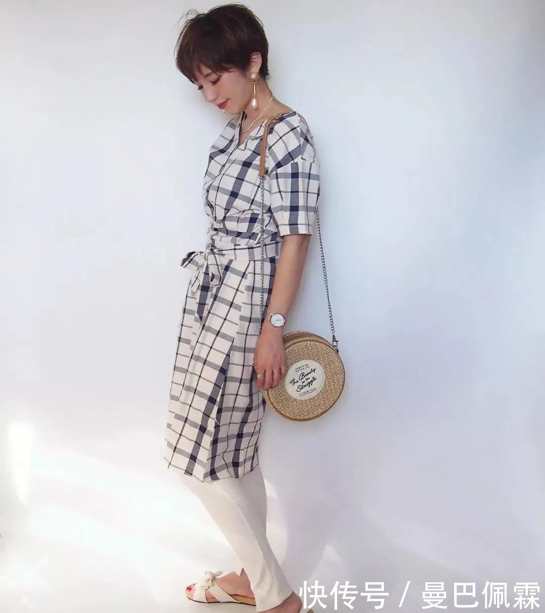 简约|35岁日本短发姐姐个矮品位高,穿搭温柔舒服,简约优雅!