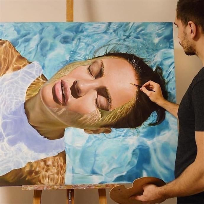 人体|乌克兰艺术家超写实人体美女油画欣赏,太逼真了