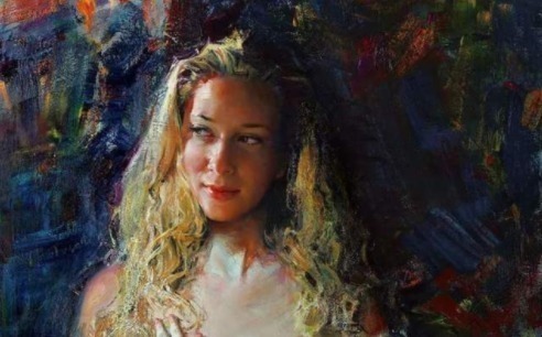 油画&他的油画,既有潇洒带劲的笔触,又有性感细腻温和的柔美