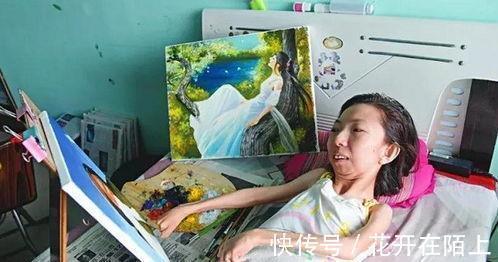 油画&故事:“病床上的梵高”张俊莉瘫痪卧床37年,努力绘出精彩人生