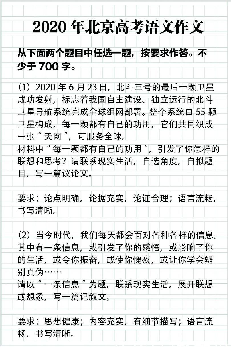 高考|一起来看！2006-2021年北京高考语文作文题目大盘点