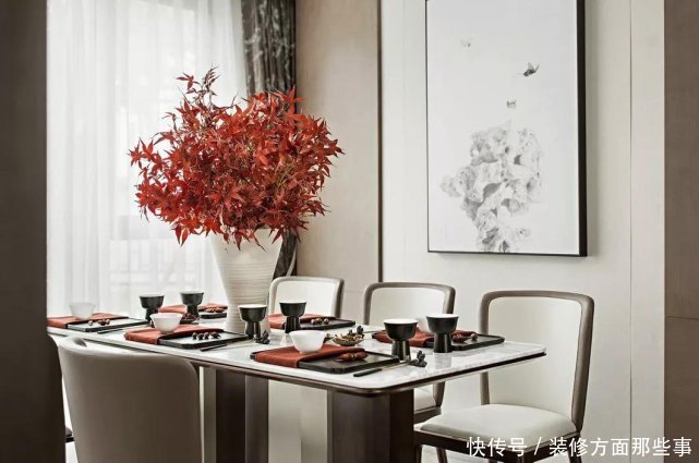 新中式|143平新中式四居室,大面积落地窗,自然风光尽收眼底