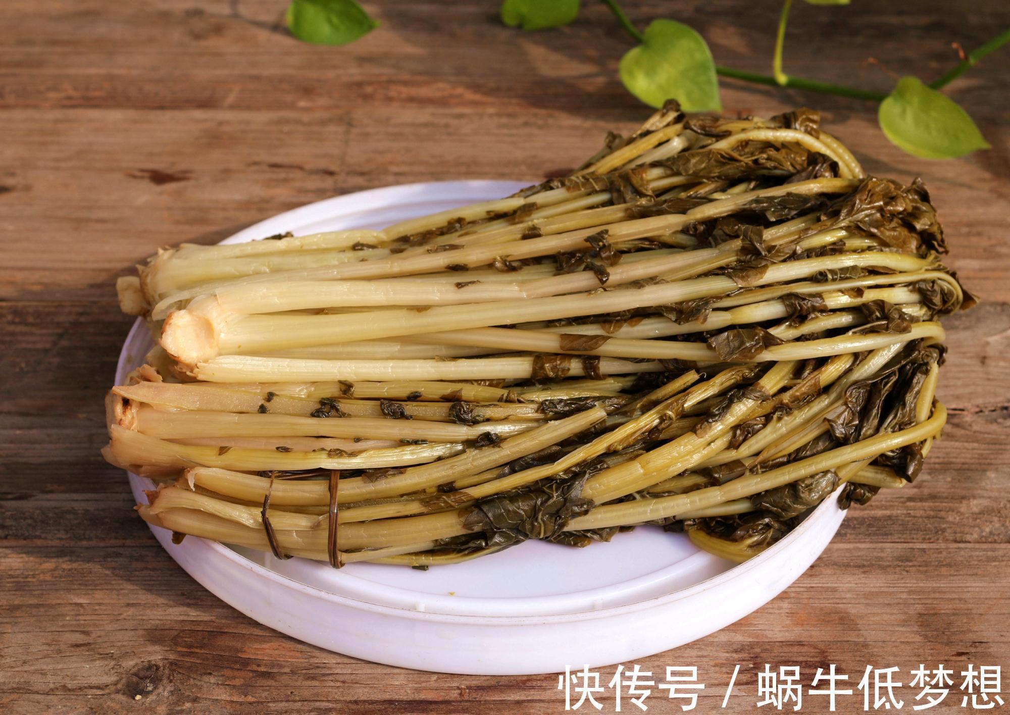 蔬菜中的“人参”,叶子营养极高,10月正鲜嫩,做成酸菜特下饭