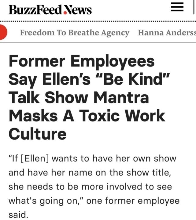 因个人形象崩塌，《艾伦秀》收视率下降严重，艾伦将退出节目组