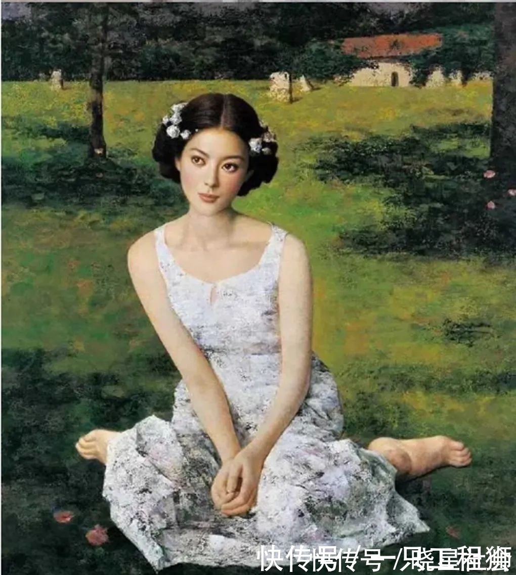 创作@以少女为素材创作的绘画作品,给人一种非常心动的感觉