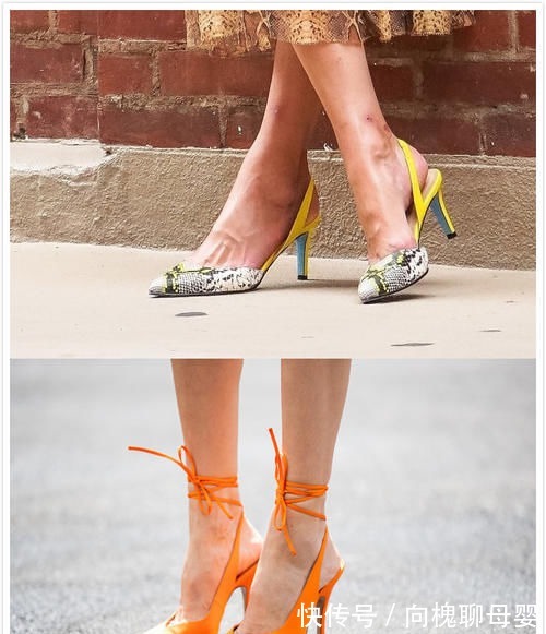 彩色 高跟鞋还是得穿彩色的,不仅显嫩还酷炫,看着就贵多了