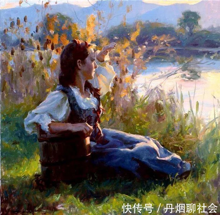 迈克尔·马尔姆!寻找生命中的光,70后印象现实主义画家迈克尔·马尔姆的油画