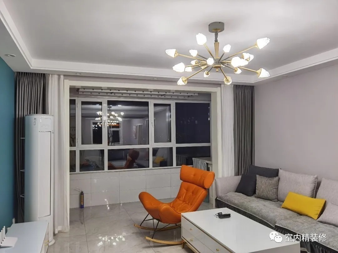 窗帘|看她家新房,安装窗帘很漂亮,电视墙不做一点造型很值得效仿!