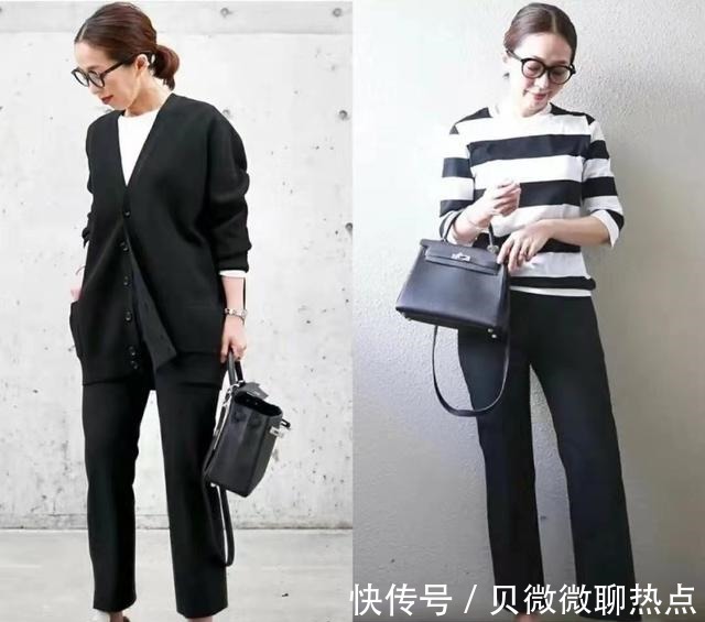 色系 这才是50岁女人该有的打扮,学博主无龄感穿搭,简约高级又显气质!