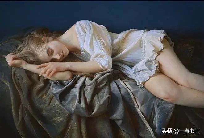 谢尔盖#她痴迷于画那些睡觉觉的美女,青春清纯,宁静唯美