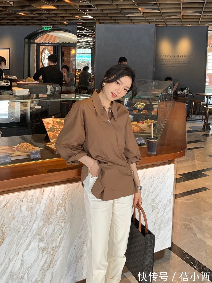 高腰裤|真正有品味的女生,穿“衬衫”从不随意,看这3种穿法就特别时髦