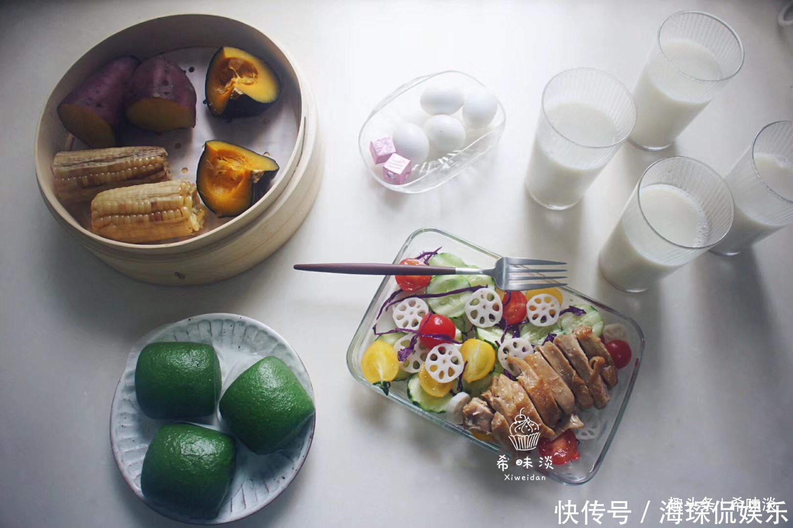 我家|晒晒我家夏天的早餐,一家四口吃的舒坦,每天花样都不同,真美味