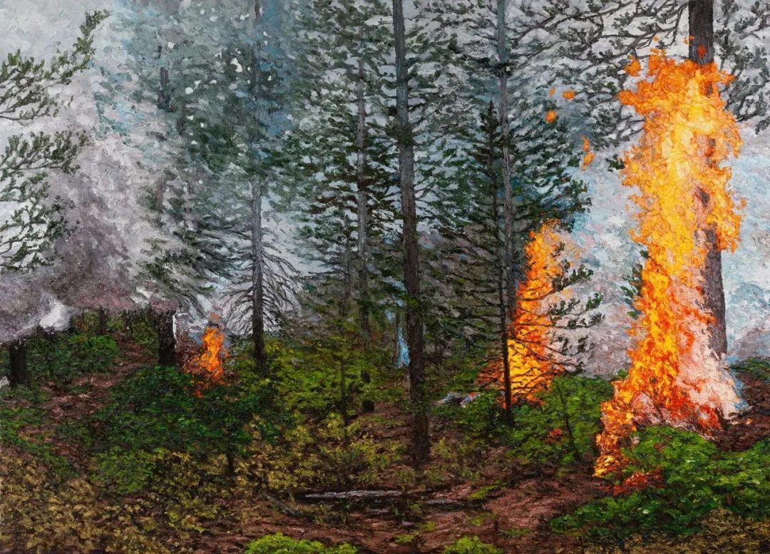 加拿大画家马特·巴恩的风景油画,笔触流畅,大美