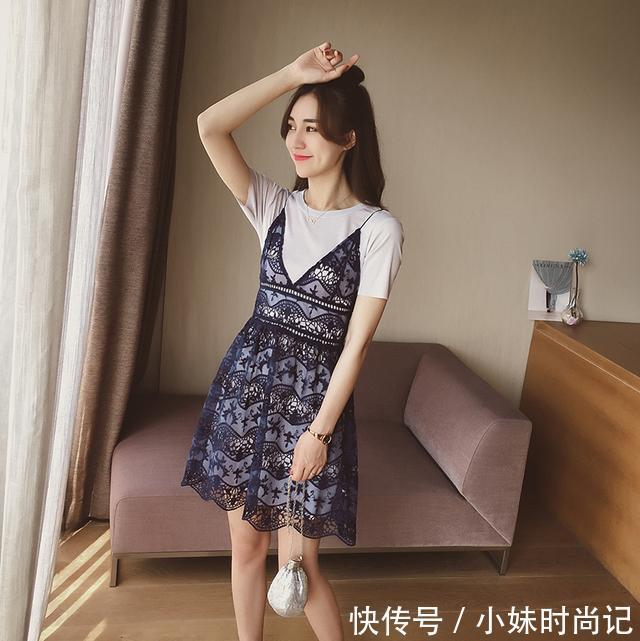 吊带连衣裙 出游必备显高、显气质裙子,矮个子女生就这么穿