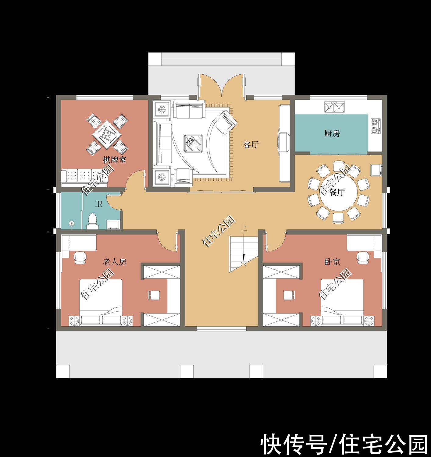 建筑面积|2021年就建这10套别墅吧，双拼设计太绝了，尤其是第6套特别实用