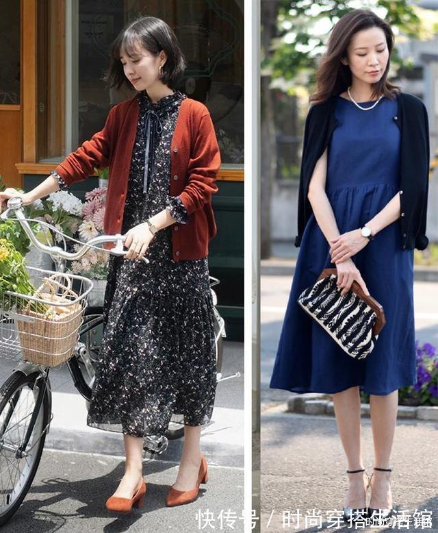 小个子|讲真,秋天穿裙子还是别配小白鞋,学会这几个搭配技巧,时髦显瘦
