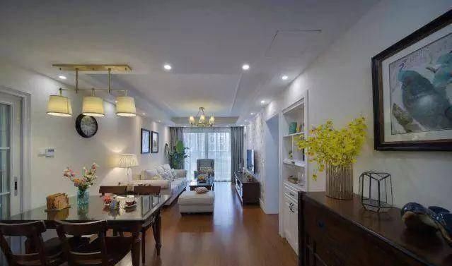 新房|90㎡小三居新房,餐厅冰箱这样放好机智,再过10年也不过时